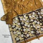 Raga Silk Saree with Zari & Thread Weaving Work