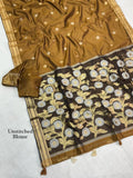 Raga Silk Saree with Zari & Thread Weaving Work