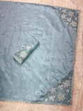 Tusser Cotton Saree with Thread Embroidery & Cutwork Border