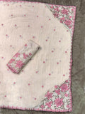 Tusser Cotton Saree with Thread Embroidery & Cutwork Border