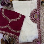 HO Silk Saree with Sequin & Dori Embroidery and Banglori Blouse