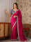 Designer Soft Satin With Sequence Zari Embroidery work saree