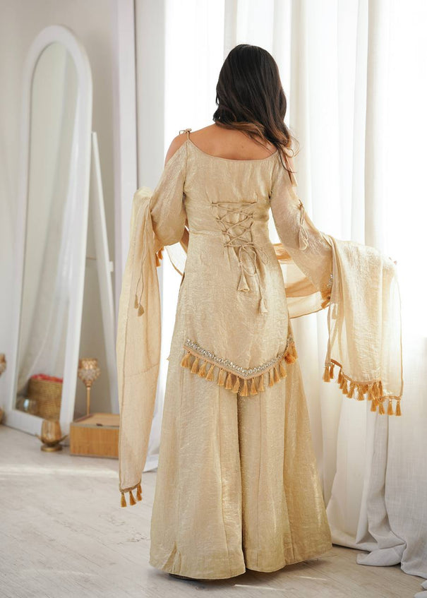 Doremon Crush Mirror Work Suit Set