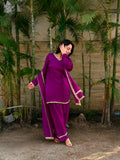 Beautifull Pink Color Satin Silk With Hand Made Real Mirror Work Top Pent