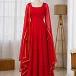 Tibby Silk Anarkali Suit Set