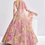 Premium Faux Georgette Multicolor Thread Work Lehenga