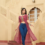 Navratri Special Faux Georgette Bandhni Print Work Kurti