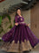 Faux Blooming Zari & Sequins Work Gown