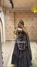 Special Printed Georgette Print Work Lehenga
