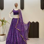 Special Printed Georgette Print Work Lehenga
