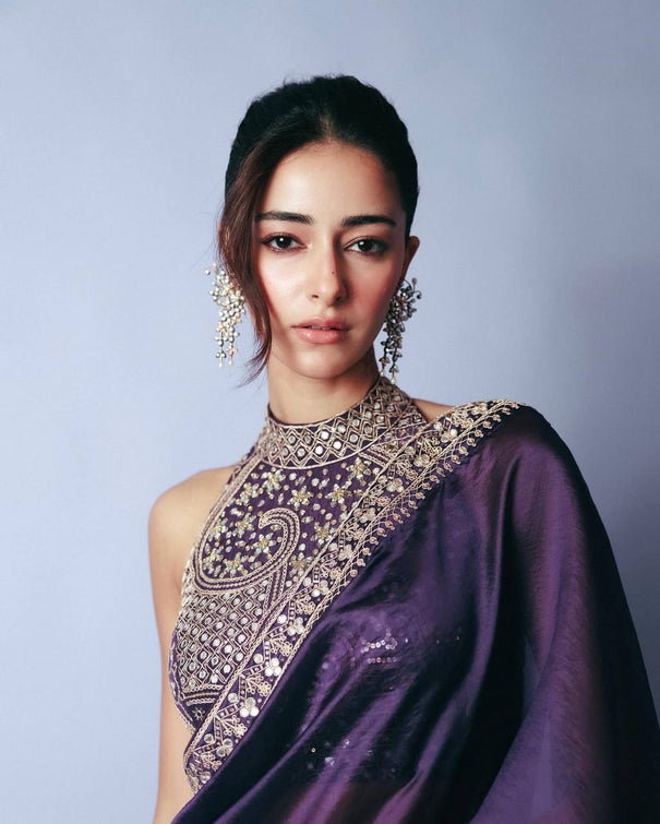 New Look Jimmy Chuu Thead And Sequence Work Saree