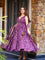 Purple Color Cotton Fabric With Digital Printed Work Anarkali