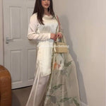 White Color Japan Silk Satin Silk Top Plazzo