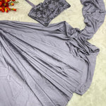 Premium French Crape Silk Ready To Wear & Embroidery Sequins Work Koti Saree