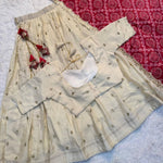 Soft Chinon Silk With Flower Embroidery Design Work Lehenga