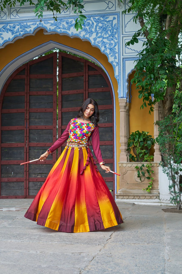 Navratri Special Kutchi Work Lehenga Set