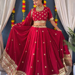 EMBROIDERY SEQUENCE DESIGN WORK With Faux Georgette