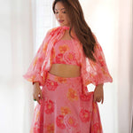 Pure Soft Tabby Organza Silk With Canvas Patta Attached Lehenga Choli