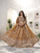 Net Embroidery Sequence Design Work With canvas patta Cancan Lehenga