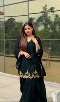 Havy Faux Georgette Embroidery Work Top Pent