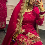 New Natural Crep Silk Thred With SequenceWork Top Lehenga