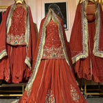 New Natural Crep Silk Thred With SequenceWork Top Lehenga