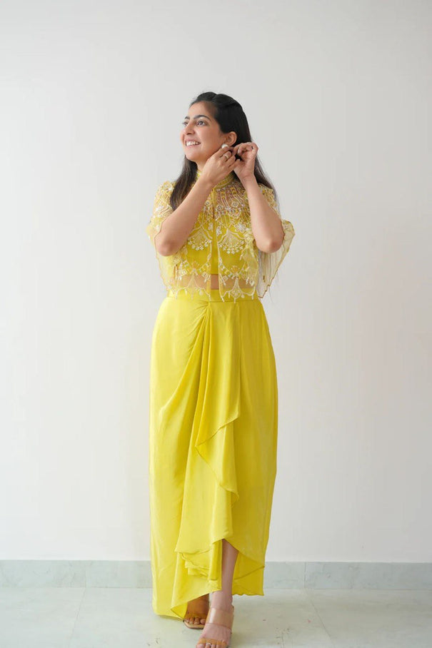 Reday to wear dhoti style with Koti and stich Koti Dhoti