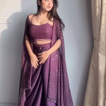 Rangoli Silk With Embroidery With Lace Work Choli