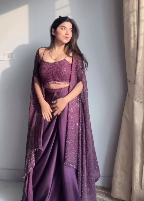 Rangoli Silk With Embroidery With Lace Work Choli