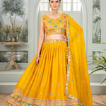 Star Georgeet Embroidery Sequence Work Lehenga Choli