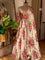 Off White Color Heavy Satin Silk With Digital Print Work Gown
