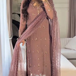 New And Premium Look Embroidery With Sequence Work Top Sharara