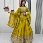 Navratri Special Pure Vichitra Coding Sequence Work Lehenga Choli