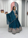 Navratri Special Pure Vichitra Coding Sequence Work Lehenga Choli