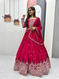 Navratri Special Pure Vichitra Coding Sequence Work Lehenga Choli