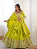 Natural Crep Silk With Canvas Patta And Cancan Thread And Sequence Work Lehenga Choli