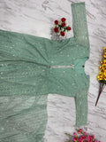 New Premium Look Imported Net Tikki Work Saree