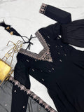 New Look Soft Georgette Embroidery Jari Work Anarkali