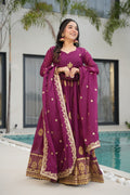 Star Georgette Embroidery Zari work Gown