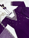 New Look Soft Georgette Embroidery Jari Work Anarkali