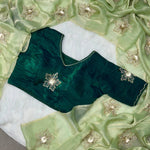 Space Silk Rich HAnd Work With All Over Pallu Saree