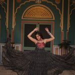 Navratri Special Faux Georgette Bandhani Print Work Gown