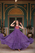 Navratri Special Faux Georgette Bandhani Print Work Gown