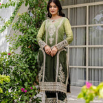 Star Georgeet Pedding Embroidery Work Top Pent