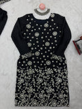 Chinon Silk With Thread And Sequence Work Top Sharara
