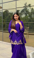 Havy Faux Georgette Embroidery Work Top Pent