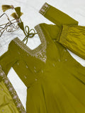 New Look Soft Georgette Embroidery Jari Work Anarkali