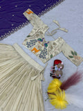 Micro Cotton Pure Tissue Silk Sequence Wokr Lehenga Choli
