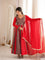 Blooming Georgette Embroidered Gown Suit Set