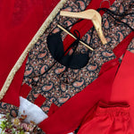 Blooming Georgette Embroidered Gown Suit Set